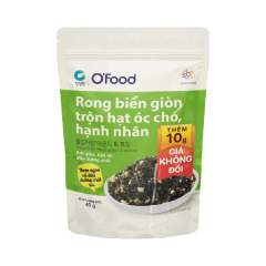Rong biển giòn OFood trộn óc chó hạnh nhân 40g chính hãng
