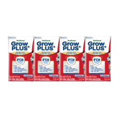 Lô 4 SPDD pha sẵn Grow Plus+ ít đường hộp 110ml chính hãng