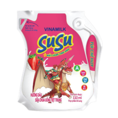 Sữa chua uống Vinamilk Susu dâu túi 110ml chính hãng | Siêu Thị GO!– Thực phẩm giá tốt