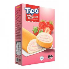 Bánh Swissroll Tipo dâu 180g chính hãng