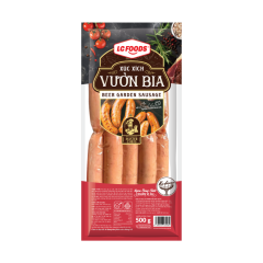 Xúc xích Vườn Bia LC Foods 500g chính hãng