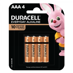 Vỉ 4 viên Pin AAA Duracell Everyday Alkaline chính hãng