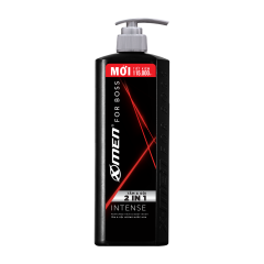Tắm gội Xmen for Boss 2in1 Intense chai 850g chính hãng