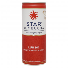 Nước uống lên men Star Kombucha Lựu Đỏ 250ml chính hãng