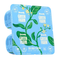 Lô 4 sữa chua Vinamilk Green Farm ít đường hộp 100g chính hãng | Siêu Thị GO!– Thực phẩm giá tốt