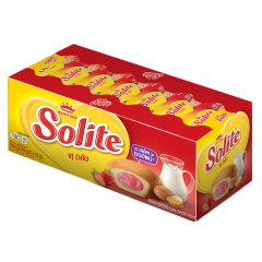 Bánh Solite tròn kem vị dâu 360g chính hãng
