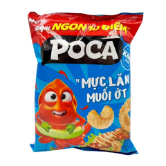 Snack Poca mực lăn muối ớt  60g chính hãng