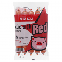 Xúc xích tiệt trùng CP Five Star Red 40g x 5 cây chính hãng
