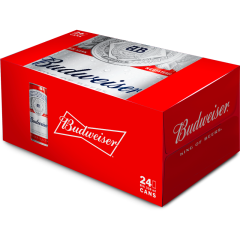Thùng 24 Bia Budweiser Sleek lon 330ml chính hãng