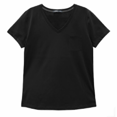 Áo thun cổ tim có túi 4086 - Đen - size M chính hãng