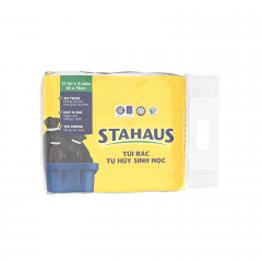 Túi rác THSH Stahaus 65x75cm (màu đen) (3 cuộn/1kg) chính hãng