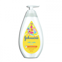 Sữa tắm cho bé Johnsons chứa sữa và yến mạch chai 500ml chính hãng