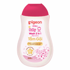 Tắm gội cho bé Pigeon Sakura (2in1) 200ml chính hãng