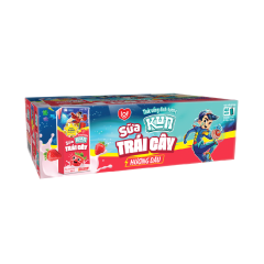 Thùng 12 lô 4 sữa trái cây Kun vị dâu hộp 180ml chính hãng | Siêu Thị GO!– Thực phẩm giá tốt