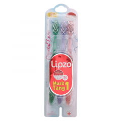 Bộ 2+1 bàn chải đánh răng Lipzo crystal love for girl chính hãng