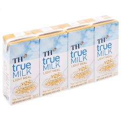 Lốc 4 hộp sữa tươi tiệt trùng TH true Milk Light Meal 180ml chính hãng | Siêu Thị GO!– Thực phẩm giá tốt