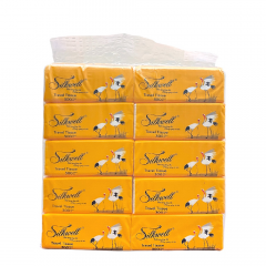 Lô 10 Khăn giấy rút Silkwell 3 lớp 100T chính hãng
