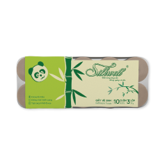 Giấy vệ sinh Silkwell Brown cao cấp 3 lớp 10 cuộn chính hãng