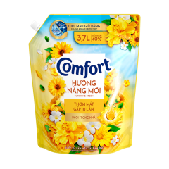 Nước xả vải Comfort phơi trong nhà hương nắng mới túi 3.7 lít chính hãng