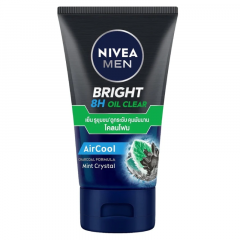 Sữa rửa mặt Nivea nam Bright Oil Clear Mud 100g chính hãng