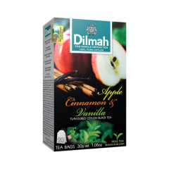 Trà túi lọc Dilmah táo, quế, vanilla hộp 20 gói x 1.5g chính hãng
