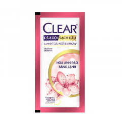 Lô 10 gói Dầu gội Clear hoa anh đào 6g chính hãng