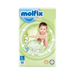 Tã dán Molfix thiên nhiên L68 chính hãng