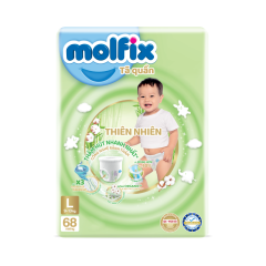 Tã quần Molfix thiên nhiên L68 chính hãng