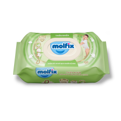 Khăn ướt Molfix em bé sát khuẩn 100M chính hãng