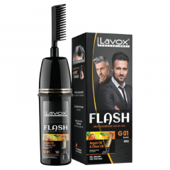 Lược nhuộm Lavox gel phủ bạc đen 150ml chính hãng