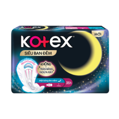 Băng vệ sinh Kotex siêu ban đêm siêu mỏng cánh 35cm 3 miếng chính hãng