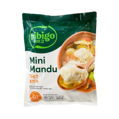 Bánh Mini Mandu nhân thịt Cj Bibigo 360G chính hãng