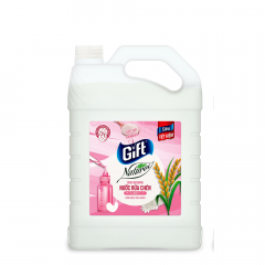 Nước rửa chén Gift Natural cám gạo collagen 3.8kg chính hãng