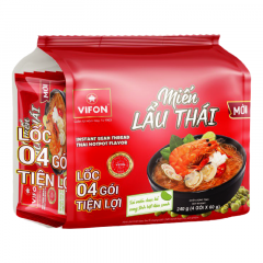 Lô 4 gói miến Vifon vị lẩu Thái 60g chính hãng