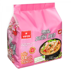 Lô 4 gói miến Vifon vị sườn heo 58g chính hãng