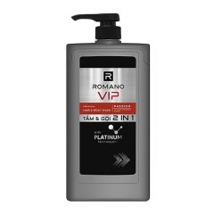 Tắm gội Romano 2 in 1 VIP Passion 650g chính hãng