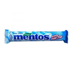 Kẹo nhai Mentos bạc hà thỏi 29.7g chính hãng