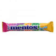 Kẹo nhai Mentos cầu vồng thỏi 29.7g chính hãng