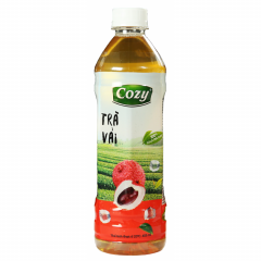 Trà Cozy vải chai 455ml chính hãng