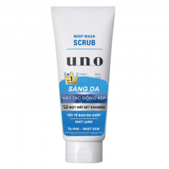 Sữa rửa mặt Uno tạo dạng hạt sáng da 130g chính hãng