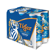 Lốc 6 bia Tiger lon cao 330ml chính hãng