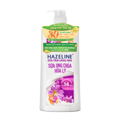 Sữa tắm Hazeline sữa ong chúa hoa ly sáng mịn phục hồi 1kg chính hãng
