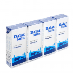 Lốc 4 Sữa Dalatmilk có đường 180ml chính hãng | Siêu Thị GO!– Thực phẩm giá tốt