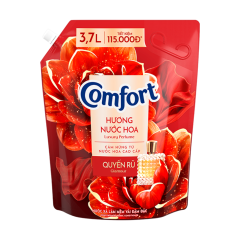 Nước xả vải Comfort hương nước hoa quyến rũ túi 3.7L chính hãng
