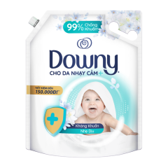 Nước xả vải Downy Kháng Khuẩn dịu nhẹ túi 3L chính hãng