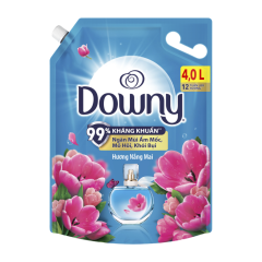 Nước xả vải Downy hương nắng mai túi 4 lít chính hãng