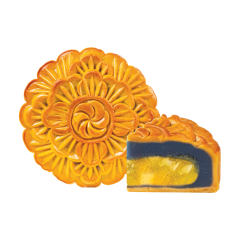 Bánh trung thu Momiji Hữu Nghị trứng muối hoa đậu biếc 120g chính hãng
