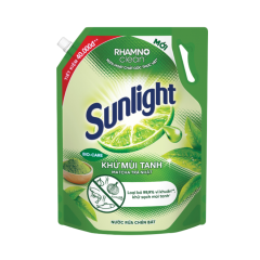 Nước rửa chén Sunlight trà xanh túi 3.3kg chính hãng