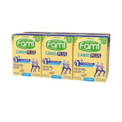 Lốc 6 sữa đậu nành Fami Canxi Plus 200ml chính hãng | Siêu Thị GO!– Thực phẩm giá tốt