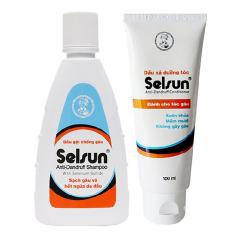 Combo dầu gội + dầu xả Selsun 100ml chính hãng